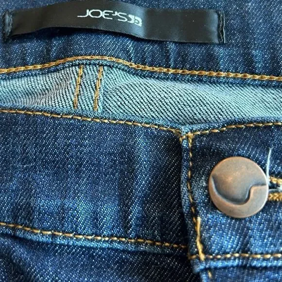 Joe's Jeans Randall Dark Wash Cropped High Rise Jeans Size 32 Style FH6R5906 - Picture 9 of 10